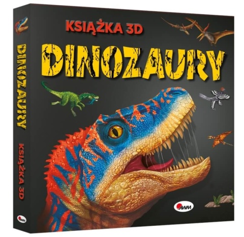 Książka 3D Dinozaury AWM z ruchomymi elementami okładka