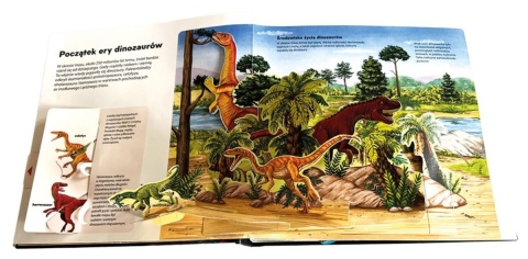 Książka 3D Dinozaury AWM z ruchomymi elementami