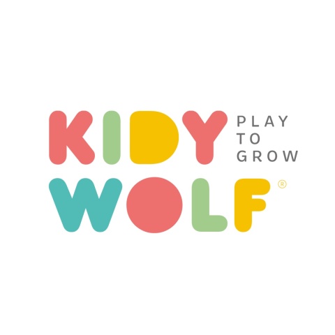 Słuchawki dla dzieci Kidywolf Kidyears miś logo firmy