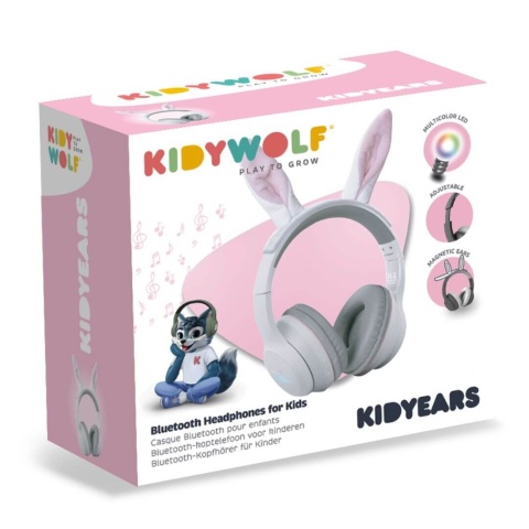 Słuchawki dla dzieci Kidywolf Kidyears królik opakowanie