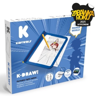 Niebieski Tablet rysunkowy K-draw-pro Manga Kidywolf