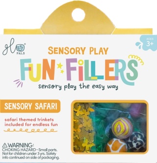 Wkład do słoików sensorycznych Glo Pals Fun Fillers Safari