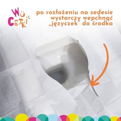 Zestaw nakładki na toaletę WuCetki jednorazowe jak założyć