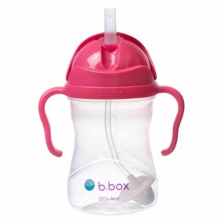 B.BOX Kubek 4w1 zestaw 240 ml, malinowy, b.box