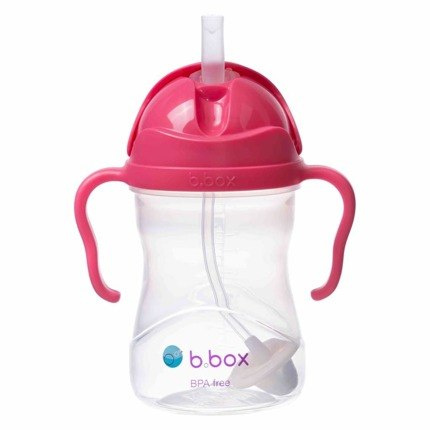 B.BOX Kubek 4w1 zestaw 240 ml, malinowy, b.box B.BOX Kubek 4w1 zestaw 240 ml, malinowy, b.box