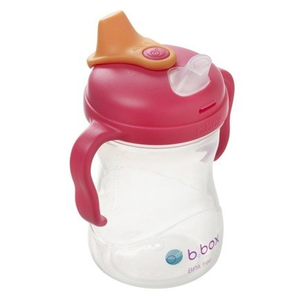 B.BOX Kubek 4w1 zestaw 240 ml, malinowy, b.box B.BOX Kubek 4w1 zestaw 240 ml, malinowy, b.box