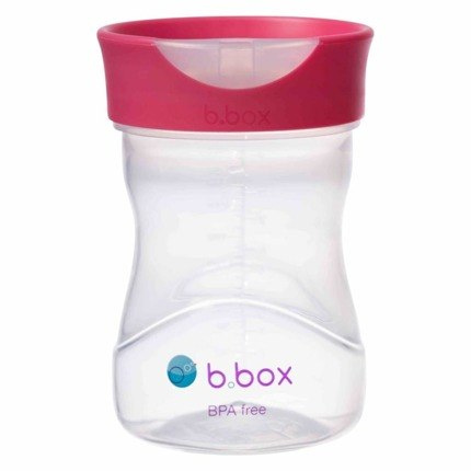B.BOX Kubek 4w1 zestaw 240 ml, malinowy, b.box B.BOX Kubek 4w1 zestaw 240 ml, malinowy, b.box