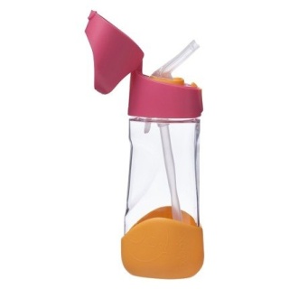 B.Box Bidon tritanowy ze słomką 450ml, Strawberry Shake