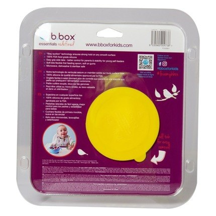 B.Box Silikonowa miseczka z przyssawką i łyżeczką Lemon Sherbet B.Box Silikonowa miseczka z przyssawką i łyżeczką Lemon Sherbet