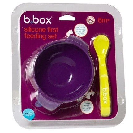 B.Box Silikonowa miseczka z przyssawką i łyżeczką Passion Splash B.Box Silikonowa miseczka z przyssawką i łyżeczką Passion Splash