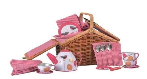 Egmont Toys Zestaw herbaciany w wiklinowym koszyczku Maki