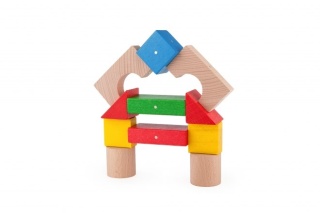 Drewniane klocki magnetyczne color 30szt Kooglo