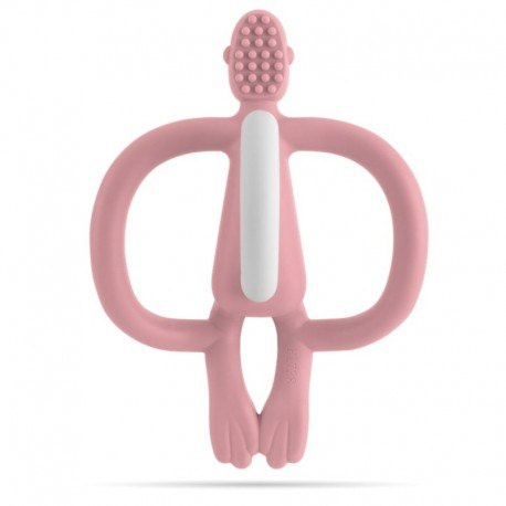 MATCHSTICK MONKEY Blush Gryzak Masujący ze Szczoteczką MATCHSTICK MONKEY Blush Gryzak Masujący ze Szczoteczką
