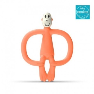 MATCHSTICK MONKEY Dusty Orange Gryzak Masujący ze szczoteczką