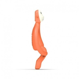 MATCHSTICK MONKEY Dusty Orange Gryzak Masujący ze szczoteczką