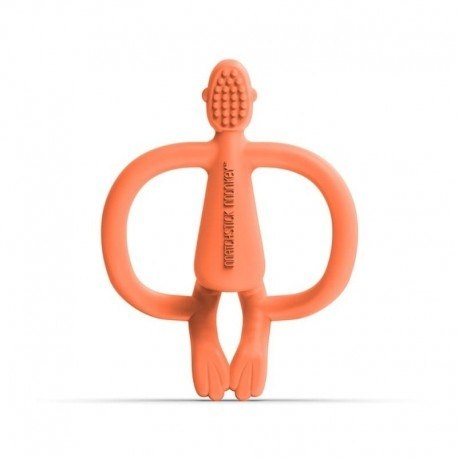 MATCHSTICK MONKEY Dusty Orange Gryzak Masujący ze szczoteczką