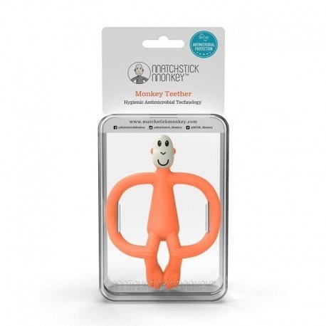 MATCHSTICK MONKEY Dusty Orange Gryzak Masujący ze szczoteczką