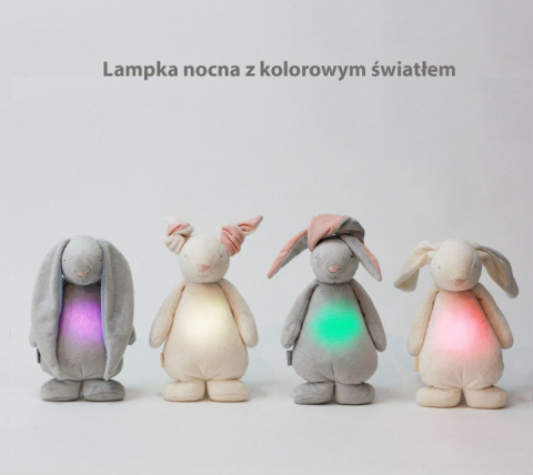 Moonie szumiący króliczek z lampką nocną Cream Moonie szumiący króliczek z lampką nocną Cream