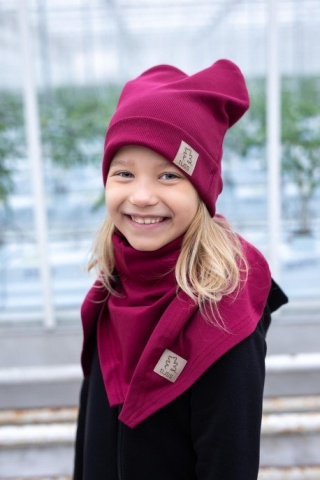 TUSS Czapka Rib bordo