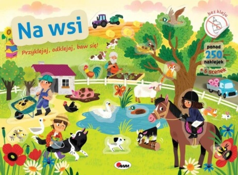 Książka na wsi AWM z wielokrotnymi naklejkami okładka