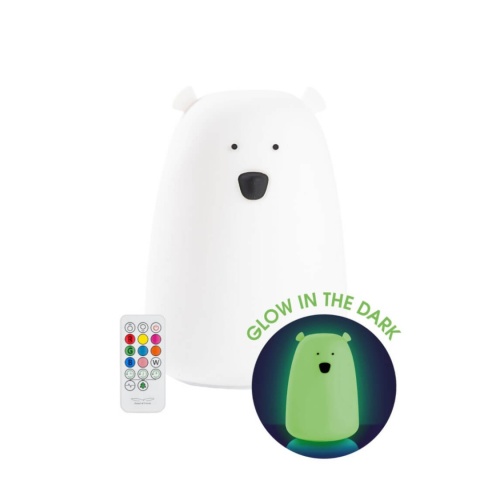 Lampka silikonowa miś duży Rabbit & Friends z pilotem