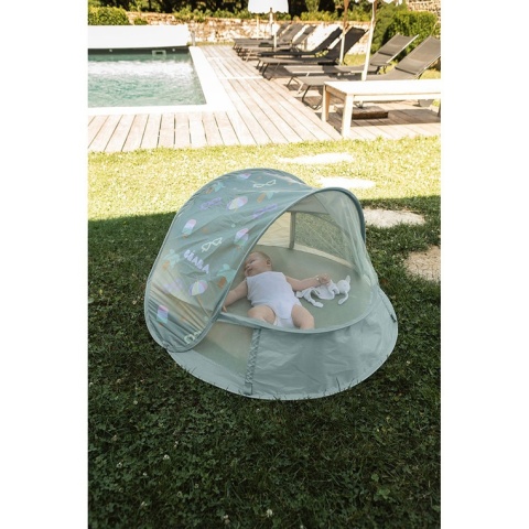 Namiot plażowy Beba Breezynest UV Lichen zamknięty