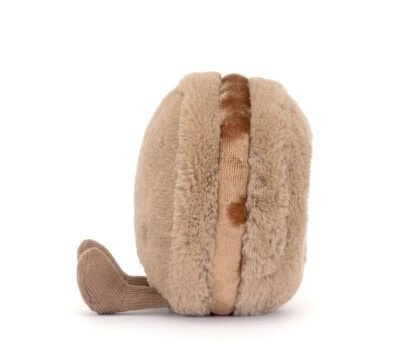 Pluszak makaronik Jellycat czekoladowy bok