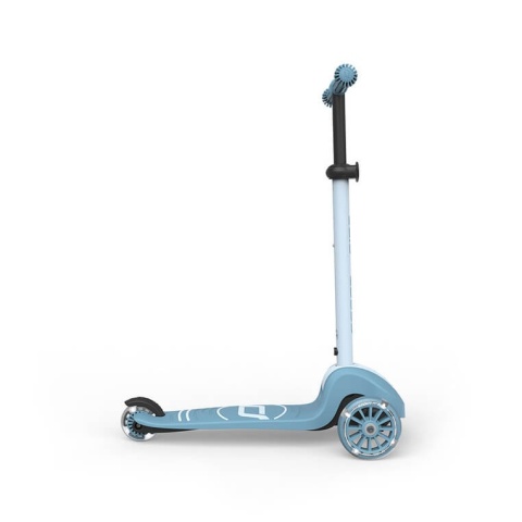 Niebieska Hulajnoga Highwaykick 3S Scootandride LED z systemem sterowania 2w1 - prawa strona