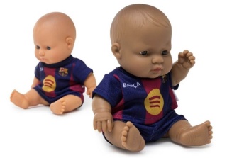 Lalka chłopiec latynos Miniland FC Barcelona