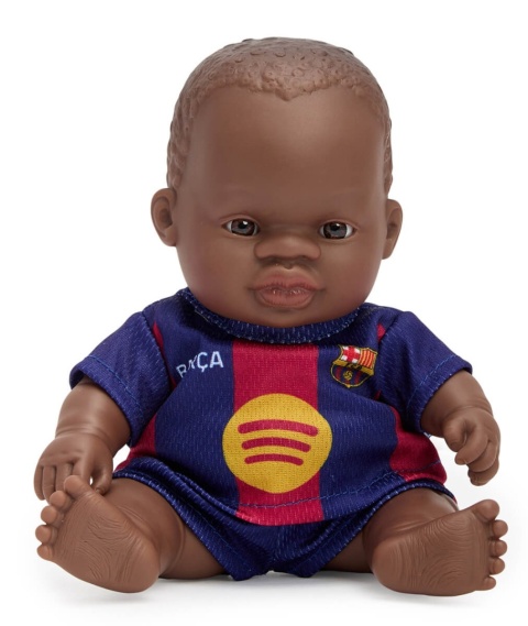 Lalka chłopiec afrykańczyk Miniland FC Barcelona