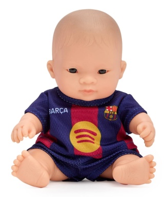 Lalka dziewczynka azjatka Miniland FC Barcelona
