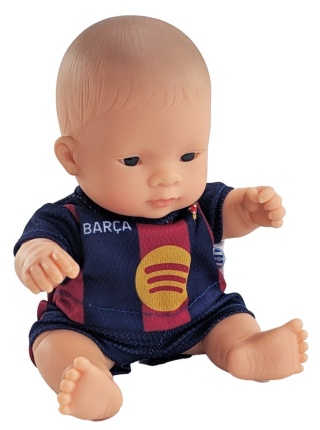 Lalka dziewczynka azjatka Miniland FC Barcelona