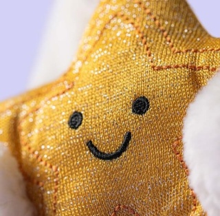 Pluszak króliczek Jellycat kremowe z gwiazdką