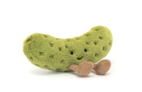 Maskotka ogórek korniszony Jellycat - przód
