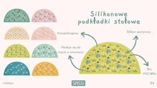 Mata podkładka silikonowa na stół Sassi jednorożec