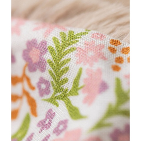 Maskotka króliczek Jellycat Petal z kwiecistymi uszami beżowy materiał