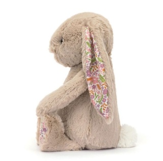 Przytulanka króliczek Jellycat Petal z kwiecistymi uszami beżowy