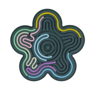 Puzzle sensoryczne flexihetti Minland kwiatek