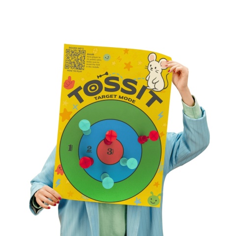 Tarcza Tossit Taregt & Tic-Tac-Toe - przód