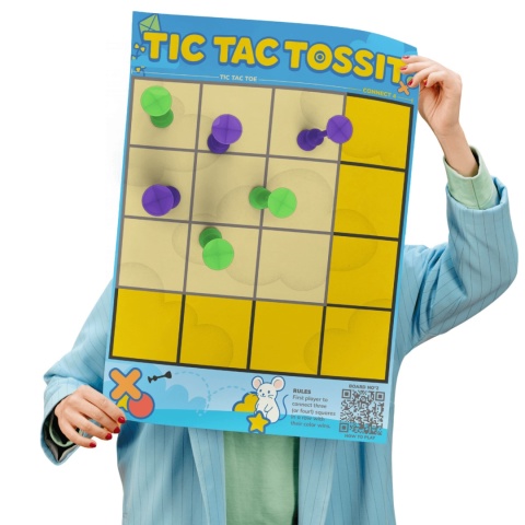 Tarcza Tossit Taregt & Tic-Tac-Toe - tył