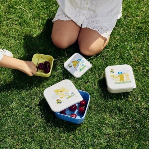 Zestaw 3 pudełek na lunch Miniland Real Madryt - wymiary