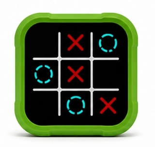 Gra elektroniczna kółko i krzyżyk Tic Tac Toe - zielona