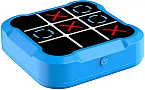 Gra elektroniczna kółko i krzyżyk Norimpex Tic Tac Toe - niebieska - włącznik