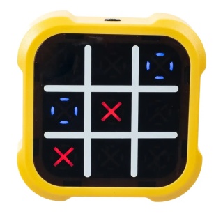 Gra elektroniczna kółko i krzyżyk Tic Tac Toe - żółta