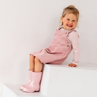 Kalosze dziecięce Mudme Pink Pearl