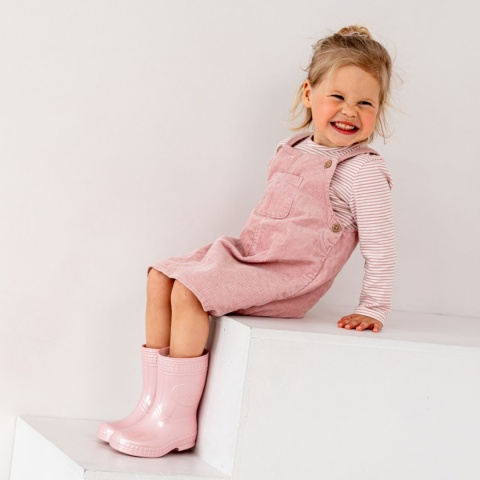 Kalosze dziecięce Mudme Pink Pearl