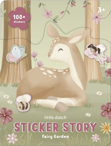 Książeczka z naklejkami Littel Dutch Fairy Garden - okładka