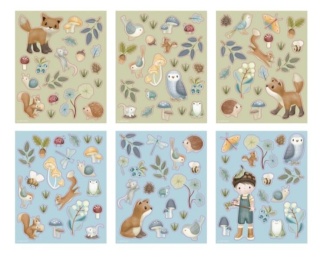 Książeczka z naklejkami Littel Dutch Forest Friends