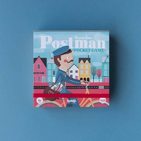 Gra obserwacyjna Londji Postman - wersja kieszonkowa - okładka