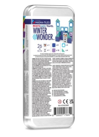 Micro klocki magnetyczne MAGNA-TILES Travel Winter Wonder 26 el.
